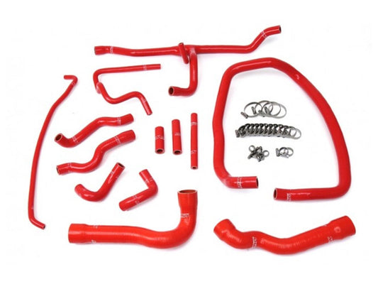HPS Performance Products HPS Red Reinforced Silicone Radiator and Heater Hose Kit Coolant BMW 96-99 E36 M3 Left Hand Drive