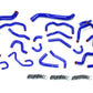 HPS Performance HPS Silicone Radiator + Heater Coolant Hose Kit Lexus 2017-2020 LX570 5.7L V8, 57-1709