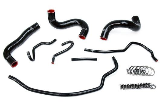 HPS Performance HPS Black Reinforced Silicone Radiator Hose Kit Coolant Toyota 09-13 Corolla 1.8L