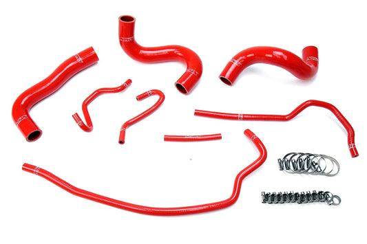 HPS Performance HPS Red Reinforced Silicone Radiator Hose Kit Coolant Toyota 09-13 Corolla 1.8L