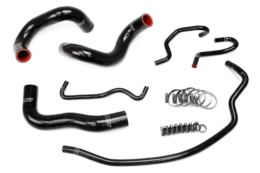 HPS Performance HPS Black Reinforced Silicone Radiator Hose Kit Coolant Toyota 14-18 Corolla 1.8L