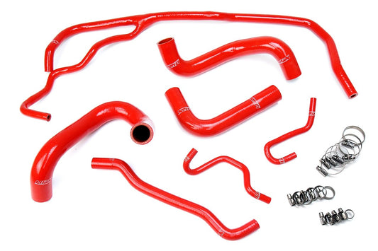 HPS Performance HPS Red Reinforced Silicone Radiator Hose Kit Coolant Toyota 17-18 Corolla iM 1.8L