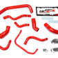 HPS Performance Products HPS Red Reinforced Silicone Radiator Hose Kit Coolant Ford 03-04 Mustang SVT Cobra 4.6L V8 Supercharged
