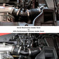 HPS Silicone Post MAF Air Intake Hose Kit Honda 17-19 Civic X Type R 2.0L Turbo, 57-1765