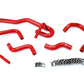 HPS Reinforced Silicone Heater Hose Kit Coolant, Toyota 89-92 4Runner 3.0L V6 with Rear Heater Left Hand Drive, Red