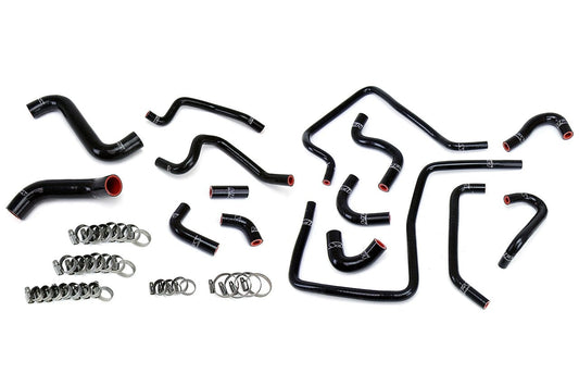 HPS Reinforced Silicone Radiator, Heater and Ancillary Hose Kit Coolant, Subaru 02-03 Impreza WRX 2.0L Turbo, Black
