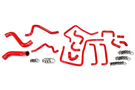 HPS Reinforced Silicone Radiator, Heater and Ancillary Hose Kit Coolant, Subaru 06-07 Impreza WRX STi 2.5L Turbo, Red