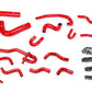 HPS Reinforced Silicone Radiator + Heater Hose Kit Coolant, Toyota 89-92 4Runner 3.0L V6 with Rear Heater Left Hand Drive, Red