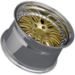 XXR 570 Wheel Hyper Gold / Platinum Lip 18x8.5 +35 5x4.5