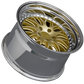XXR 570 Wheel Hyper Gold / Platinum Lip 18x8.5 +35 5x120