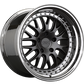 XXR 570 Wheel Graphite / Platinum Lip 18x8.5 +20 5x4.5