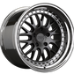 XXR 570 Wheel Graphite / Platinum Lip 18x9.5 +35 5x4.5