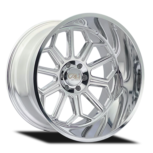 Cali Off-Road 9117 Auburn 20x10 / 6x139.7 BP / -25mm Offset / 106mm Hub Polished Wheel 9117-2183P