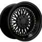 XXR 576 Wheel Black / Gold Rivets 18x9 +30 5x100