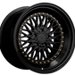 XXR 576 Wheel Black / Gold Rivets 18x9 +30 5x112