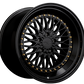 XXR 576 Wheel Black / Gold Rivets 18x9 +30 5x120