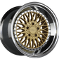 XXR 576 Wheel Hyper Gold / Platinum Lip 18x9 +30 5x4.5