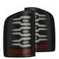 AlphaRex 07-14 Chevrolet Silverado 1500/2500HD/3500HD Luxx-Series LED Tail Lights Blk w/Smoked Lens 620080 *Discontinued