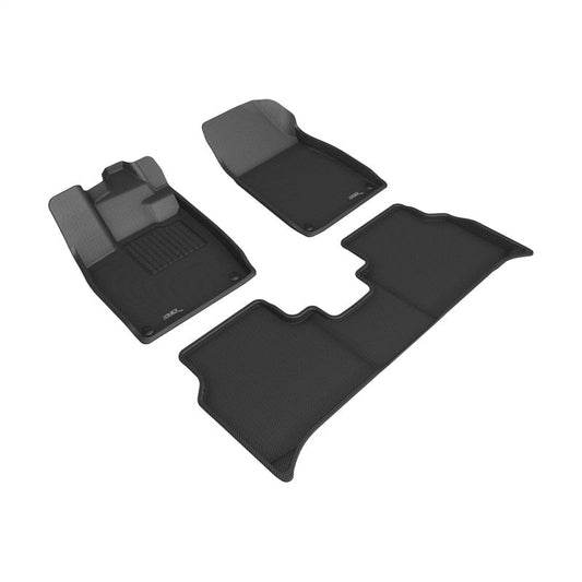 3D MAXpider 22-24 Audi Q4 E-TRON / 22-24 Audi Q4 E-TRON Sportba Kagu 1st & 2nd Row Floormats - Black L1AD07901509
