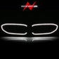 ANZO 19-22 BMW 3 Series Black Housing Full LED Front Grille w/ Initiation & Running Light 901027