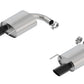 Borla Atak S Rear Section 15-17 Ford Mustang GT 5.0L V8 MT/AT 2.5in pipe 4in tip (Black Chrome) 11895BC