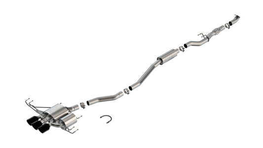 Borla 2023 Honda Civic Type R MT ATAK Catback Exhaust w/ 4in Ceramic Black Tips 140927CB