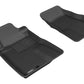 3D MAXpider 2005-2009 Ford Mustang Kagu 1st Row Floormat - Black L1FR06511509