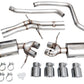 AWE Tuning 19-21 Porsche Macan 3.0T/2.9TT Touring Edition Catback Exhaust w/ Chrome Silver Tips 3015-42951