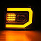 AlphaRex 07-13 GMC 1500HD PRO-Series Proj Headlights Plank Style Matte Blk w/Activ Light/Seq Signal 880606 *Discontinued