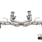 CORSA Performance Corsa 20-23 Chevrolet Corvette C8 RWD 3in Track Cat-Back Delete Exhaust w/4.5in CF Black PVD Tips 21104CFBLK