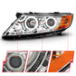 Anzo 2011-2013 Kia Optima Projector Headlights w/ Halo Chrome (CCFL)