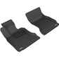 3D MAXpider 2011-2016 BMW 5 Series F10 Kagu 1st Row Floormat - Black L1BM05411509