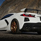Borla 2020 Chevrolet Corvette C8 6.2 ATAK 3in Exhaust System Dual Round Rolled A/C Black Chrome Tips 140839BC