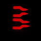 AlphaRex 97-03 Ford F150 / 99-16 Ford F250/F350/F450/F550 LUXX-Series LED Tail Lights - Black 658002 *Discontinued