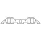 Cometic Gasket Cometic Chrysler B/RB .125in Fiber Intake Mani Gskt Set-1.229in x 2.310in Rectangle Port C5611-125