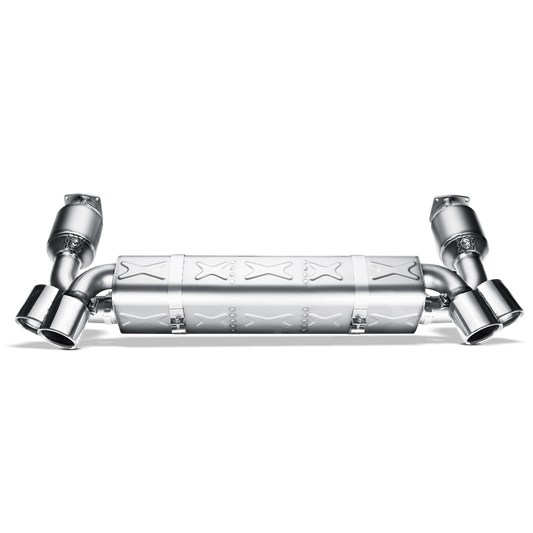 Akrapovic 06-09 Porsche 911 Turbo Slip-On Line (Titanium) w/ Titanium Tips S-PO997T