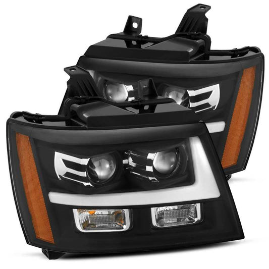 AlphaRex 07-14 Chevrolet Tahoe/Suburban LUXX-Series LED Projector headlights Black w/ DRL/Sequential 880295 *Discontinued