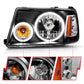 Anzo 2001-2011 Ford Ranger Projector Headlights w/ Halo Black (CCFL) 1 pc
