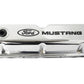Ford Chrome Steel Valve Cover Set w/Mustang Logo FRD302-100