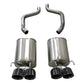 Corsa Performance 05-08 Chevrolet Corvette (C6) 6.0L/6.2L Black Xtreme Axle-Back Exhaust