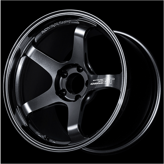 Advan RZII 17x8 +54 5-114.3 Racing Hyper Black & Ring Wheel YAZ7G54EHB