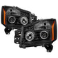 SPYDER Xtune Nissan Titan 04-14 Projector Headlights LED Halo Black PRO-JH-NTI04-LED-BK 5077103