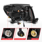 ANZO 05-11 Toyota Tacoma Full LED Proj Headlights White DRL/Init/SeqSig Black - Pair 111640A