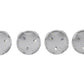 Ford Racing Ford Car Black & Chrome Wheel Center Cap Kit - Satin M-1096K-BCS