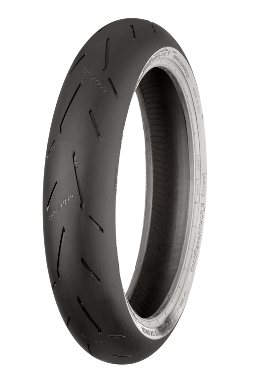 Continental Tire Continental ContiRaceAttack 2 Medium - 120/70 ZR17 M/C 58W TL Front 02446540000