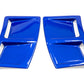 OLM S207 Style Paint Matched Rear Bumper Vent Inserts - WR Blue Pearl - 2015-2021 Subaru WRX / STI