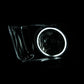 Anzo 2005-2009 Ford Mustang Crystal Headlights w/ Halo Black (CCFL)