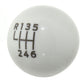 Ford Racing 15-19 Ford Mustang EcoBoost / GT w/ 6-Speed Manual Transmission Bullitt White Shift Knob M-7213-M8B