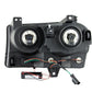 Anzo 2005-2010 Chrysler 300 Crystal Headlights w/ Halo Black (CCFL)