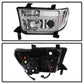 Spyder 07-13 Toyota Tundra V2 Light Bar DRL Projector Headlights - Chrome (PRO-YD-TTU07V2-LB-C) 5084651